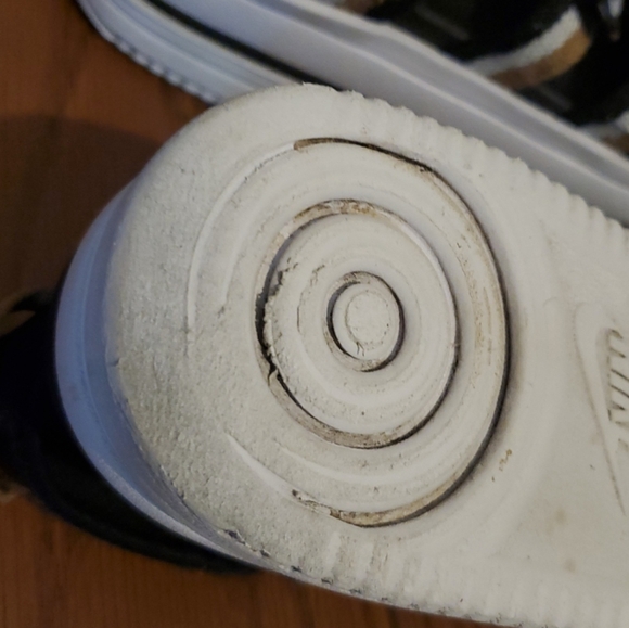 Nike Icon Classic Black Gold White Platform Sandals Shoes Women's Size 7 DH0224 - Picture 14 of 14